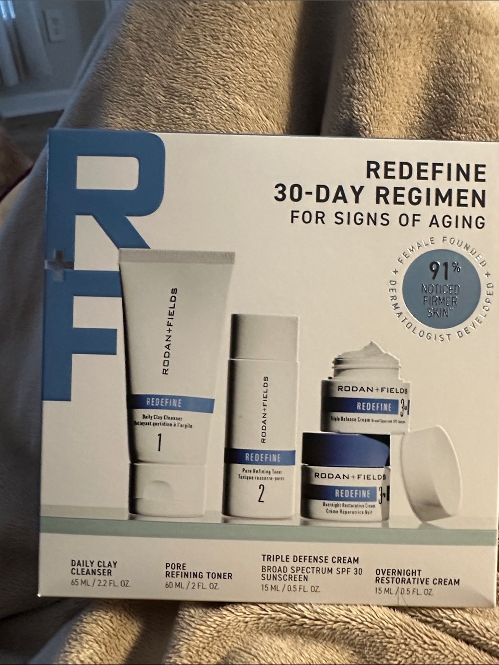 Rodan + Fields Skincare Regimen - Blue & White